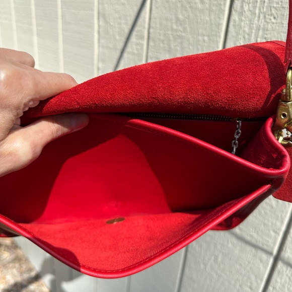 Vintage Coach Bag NYC Convertible Clutch 9635 red - Picture 8 of 15